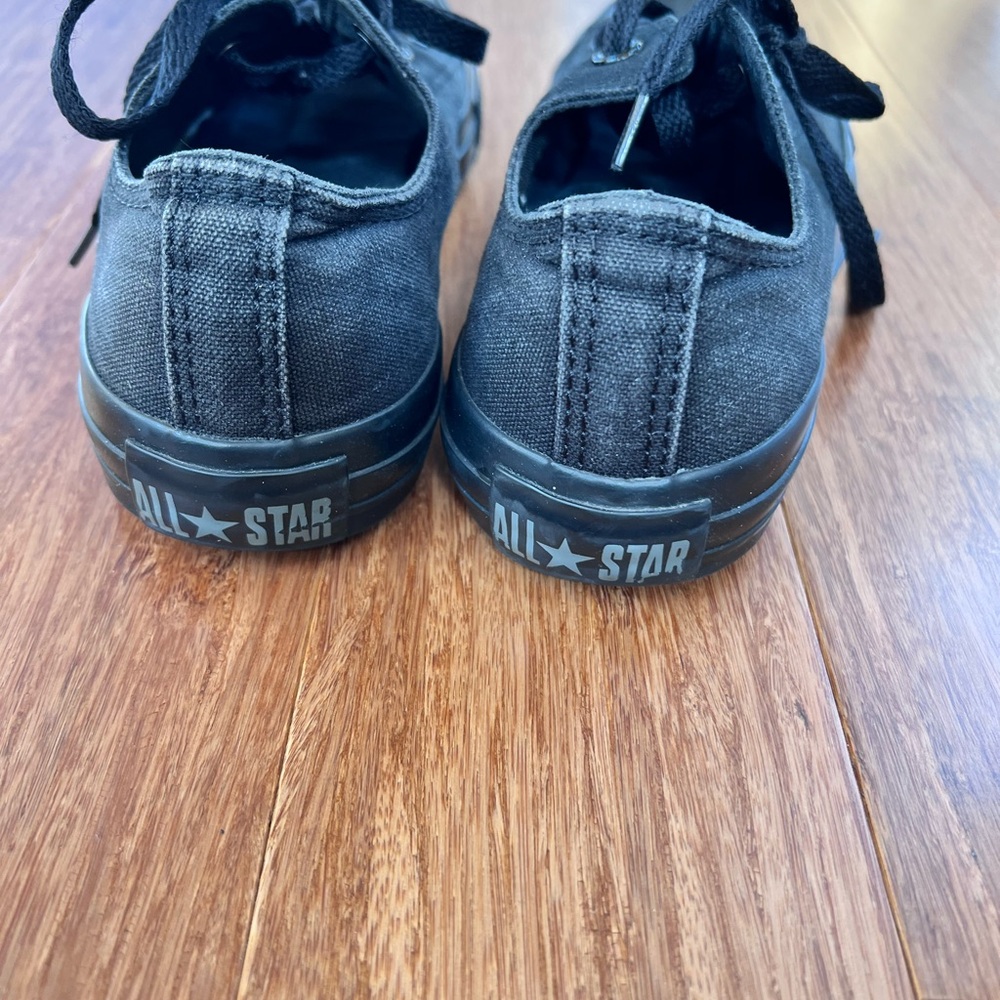 Black Converse All Star low top sneakers - 5.5 Men’s, 7.5 Women’s - Picture 3 of 8